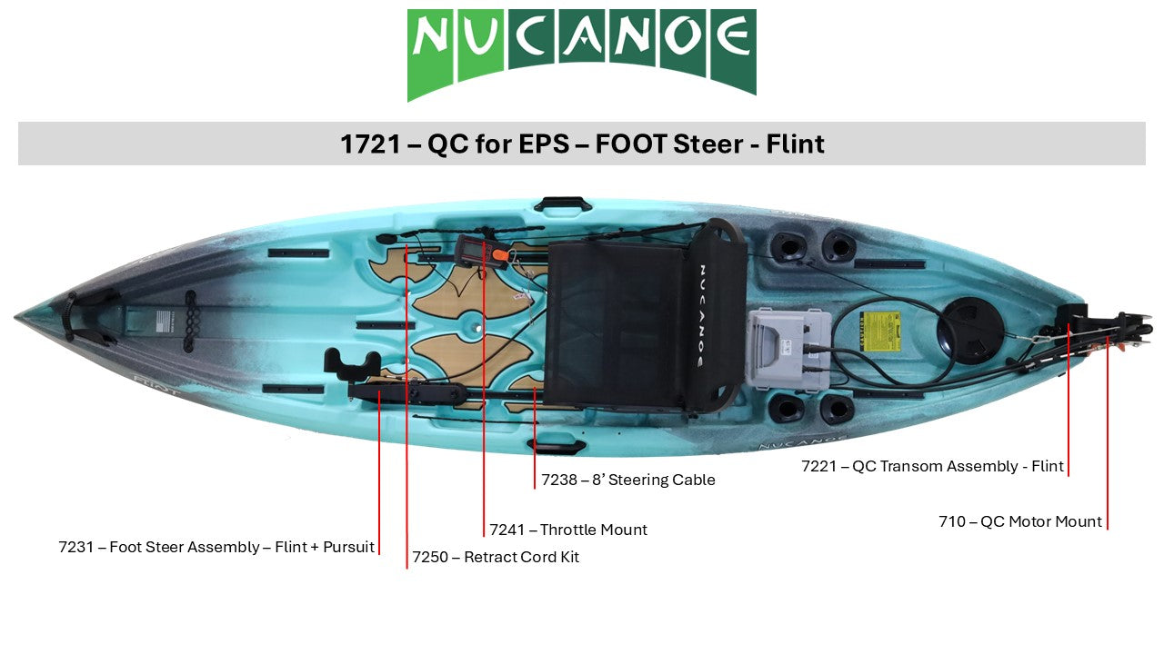 #1721 - QuickConnect for EPS - FOOT Steer - Flint