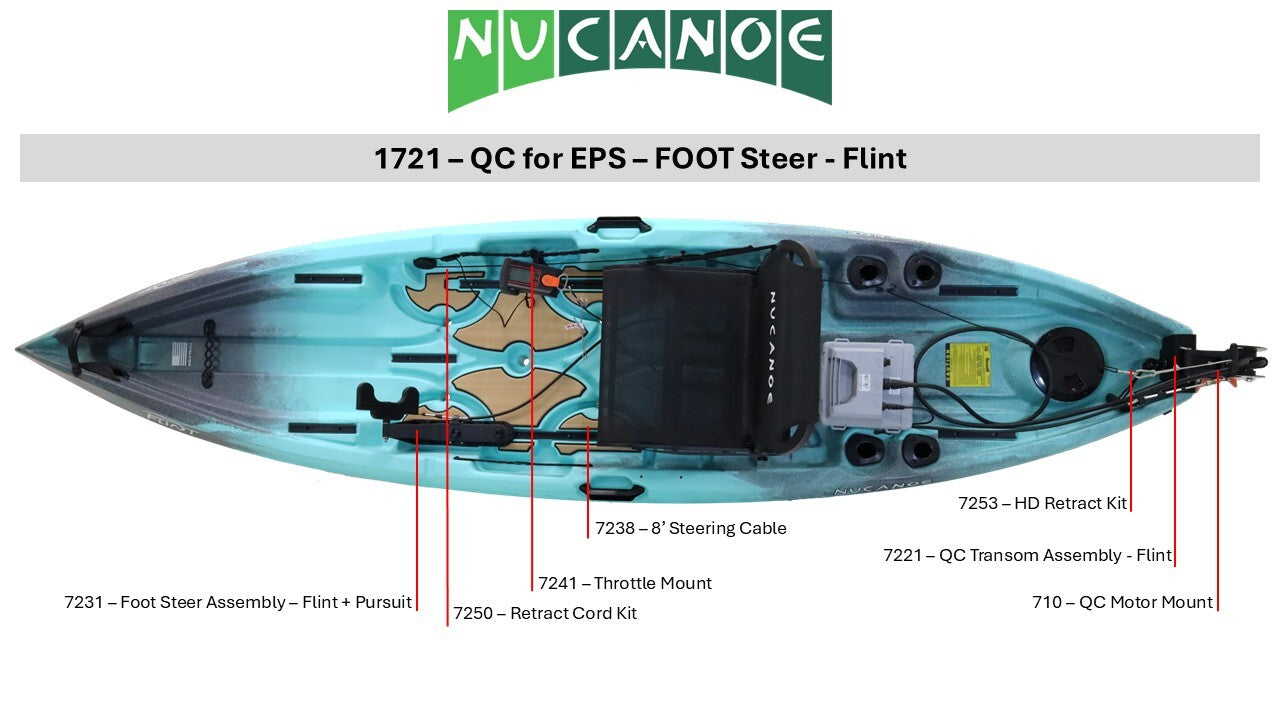 #1721 - QuickConnect for EPS - FOOT Steer - Flint