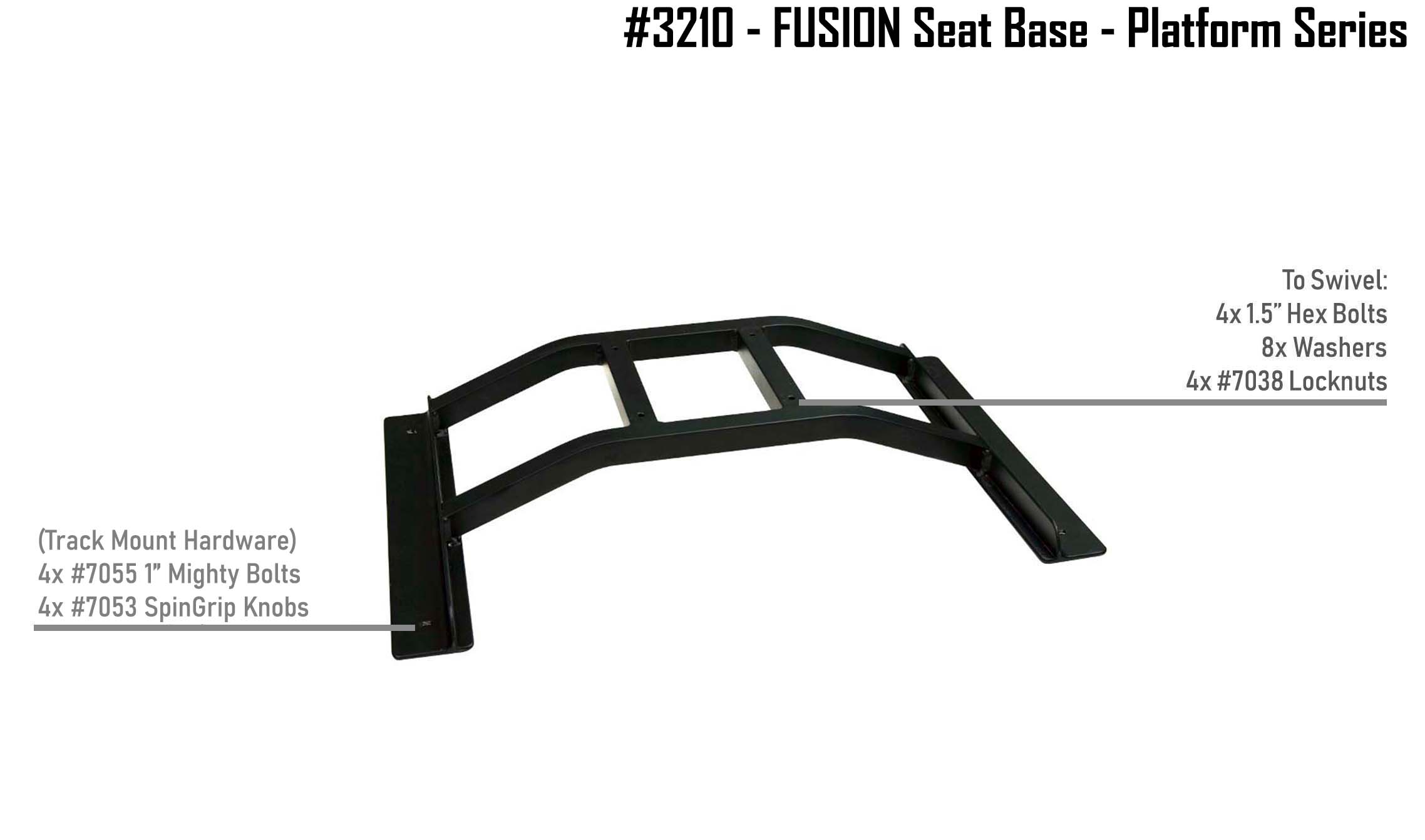 #3210 - Fusion Seat Base  - Platform Series