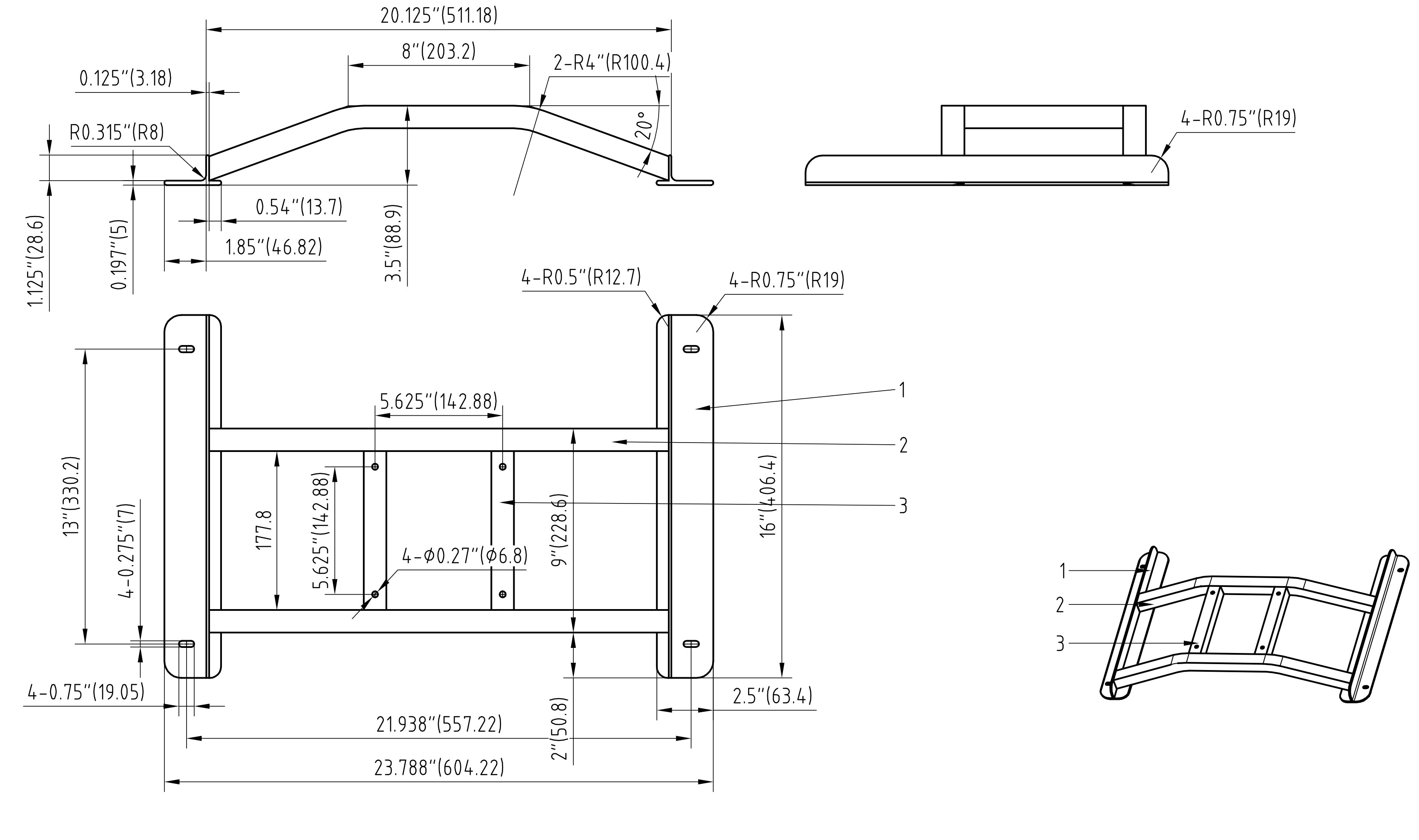 #3210 - Fusion Seat Base  - Platform Series