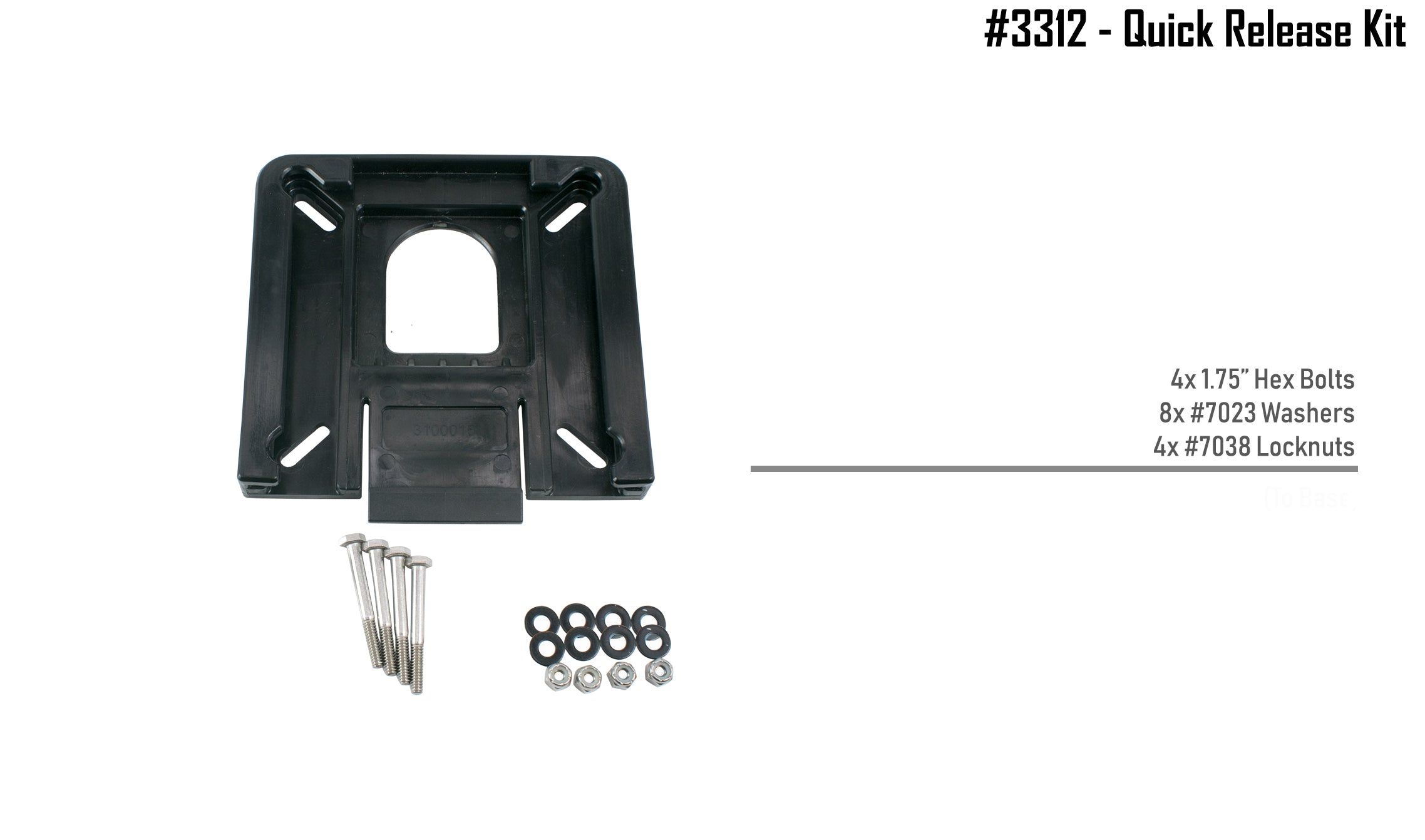#3312 - Quick Release Kit for 360 Seats