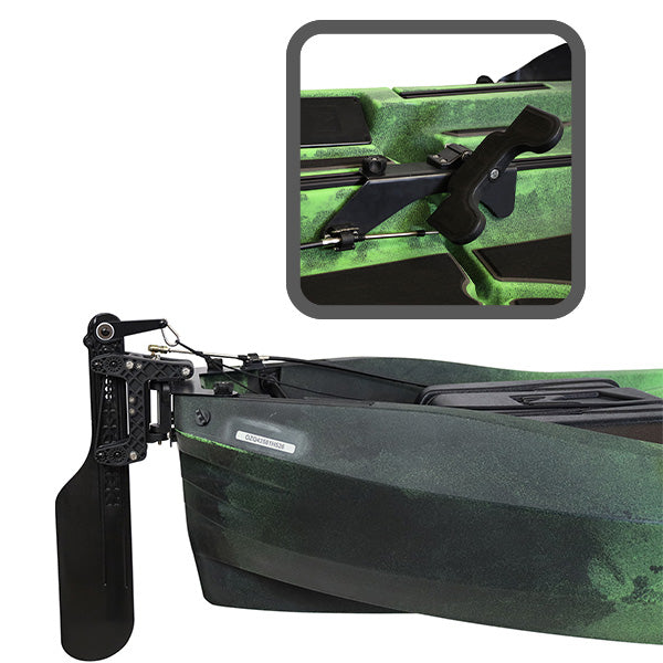 Canoe Rutter #7218 - QC Rudder System - FOOT Steer - UMAX – NuCanoe Inc